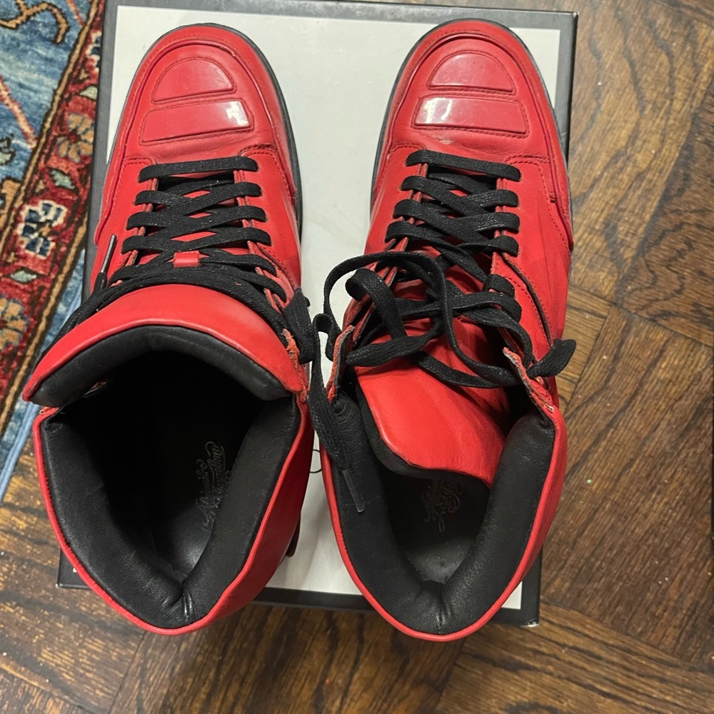 ALEJANDRO INGELMO
Leather Colorblock Pattern Sneakers - Picture 4 of 11